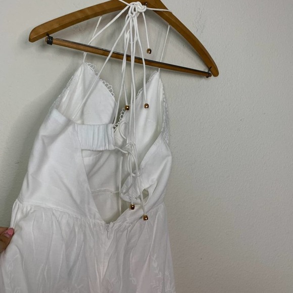Indikah White Back Criss Kross Dress - Picture 3 of 10